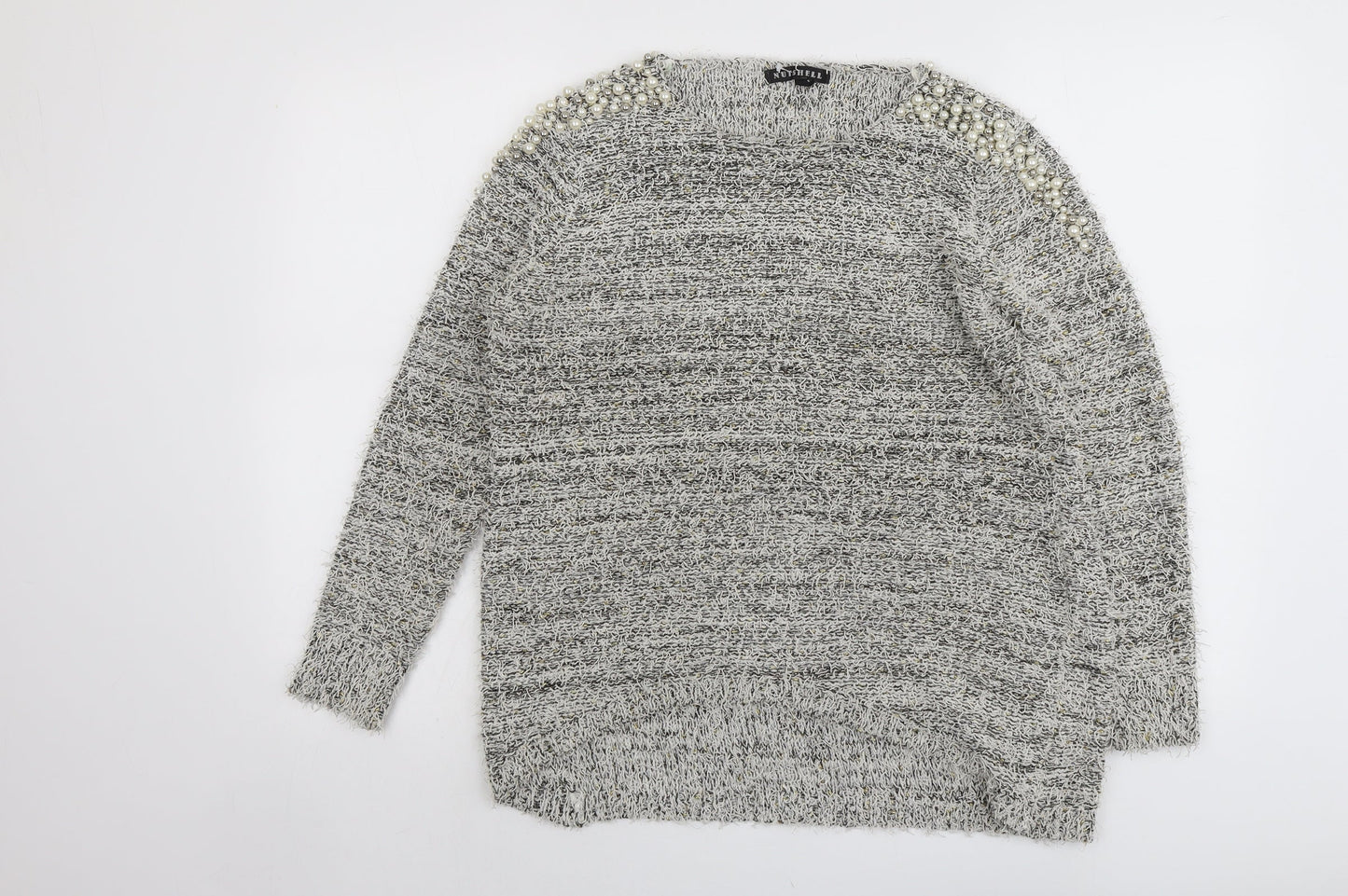 Womens UK Size M Nutshell Grey Pullover Jumper