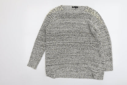 Womens UK Size M Nutshell Grey Pullover Jumper
