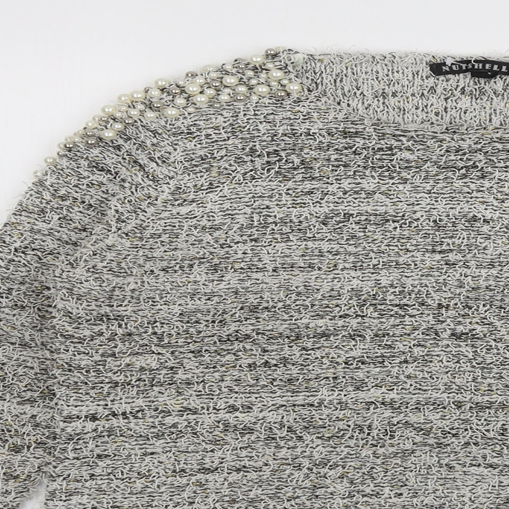 Womens UK Size M Nutshell Grey Pullover Jumper