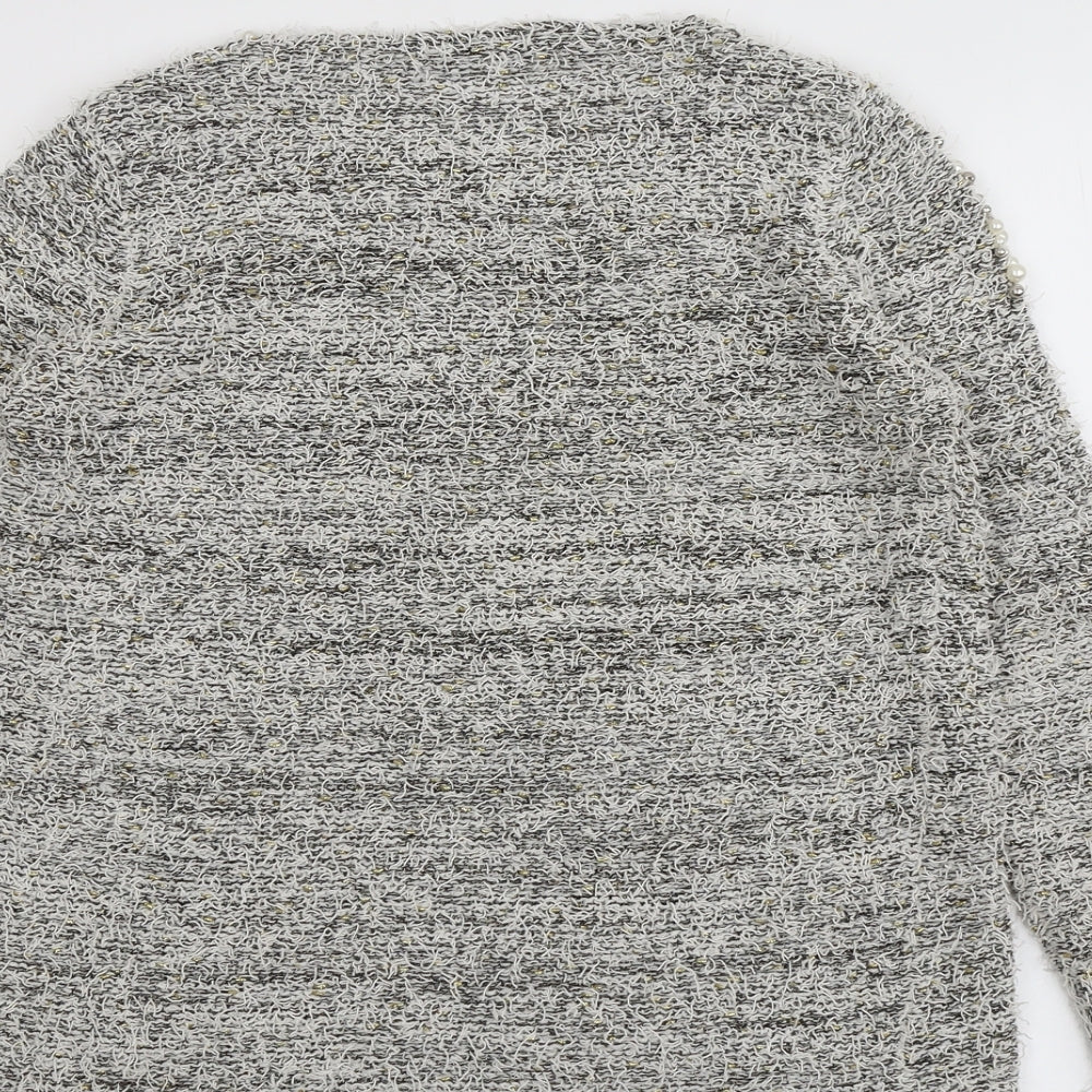 Womens UK Size M Nutshell Grey Pullover Jumper