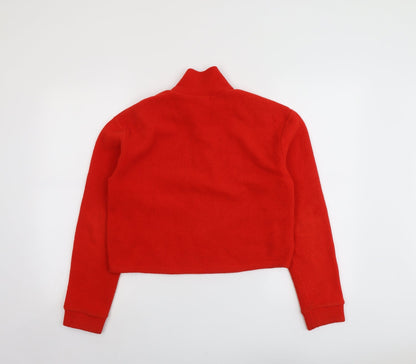 BDG Womens Red Polyester Pullover Sweatshirt Size S Zip