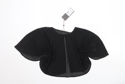 Womens UK Size S Klass Black Kimono Blouse