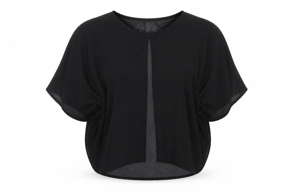 Womens UK Size S Klass Black Kimono Blouse