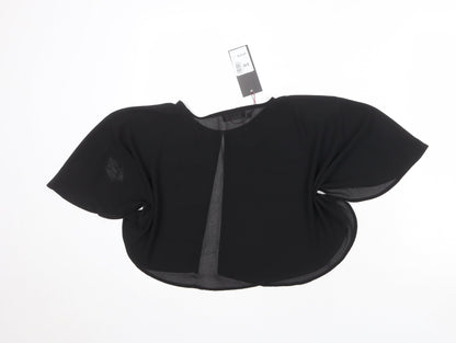 Womens UK Size S Klass Black Kimono Blouse