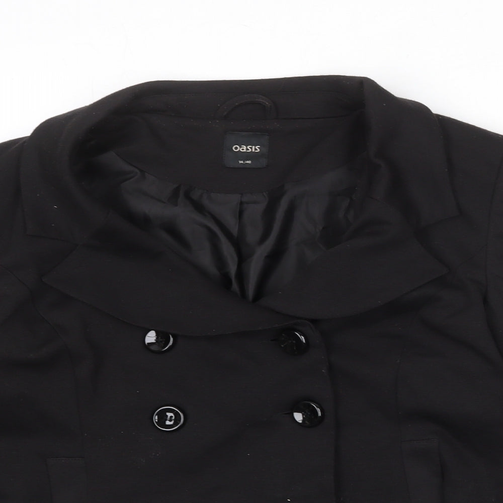 Womens UK Size 14 Oasis Black Jacket