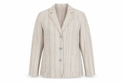 Womens UK Size 18 Oscar B Regular Beige Blazer