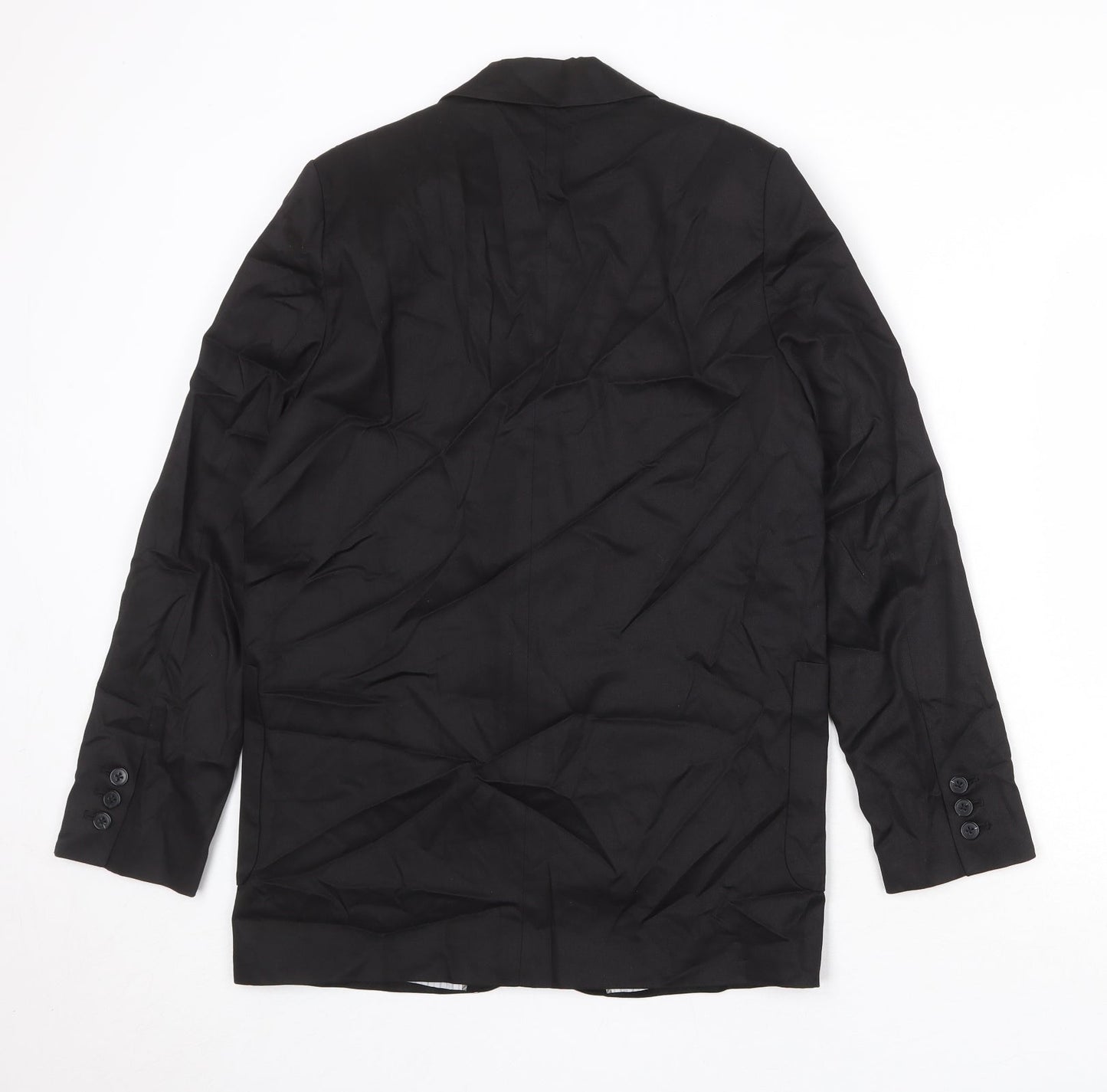 Zara Womens Black Lyocell Jacket Blazer Size XS