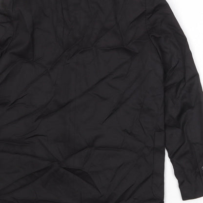 Zara Womens Black Lyocell Jacket Blazer Size XS