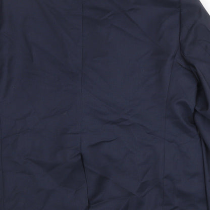 Autograph Mens Blue Wool Jacket Suit Jacket Size 44 Regular