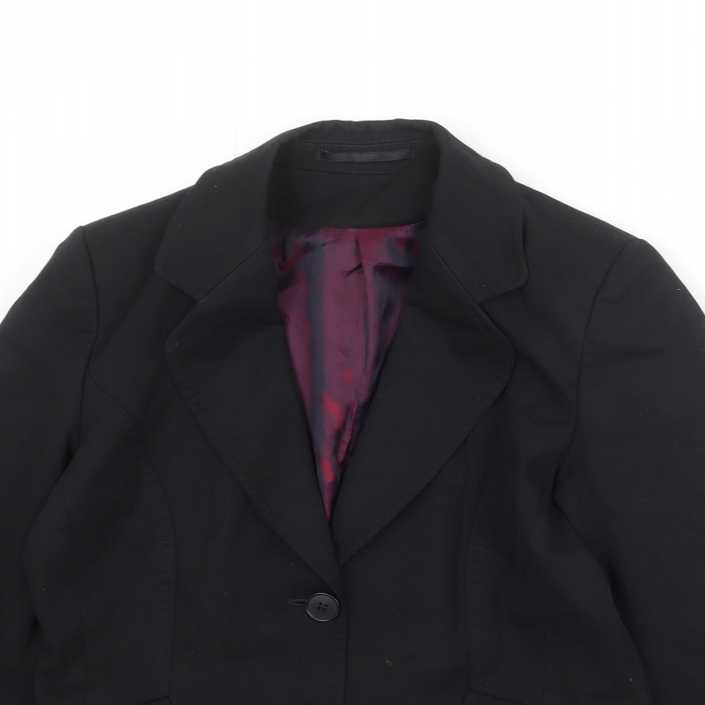 Womens UK Size 10 Evolution Regular Black Suit Jacket