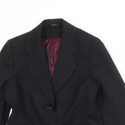 Womens UK Size 10 Evolution Regular Black Suit Jacket