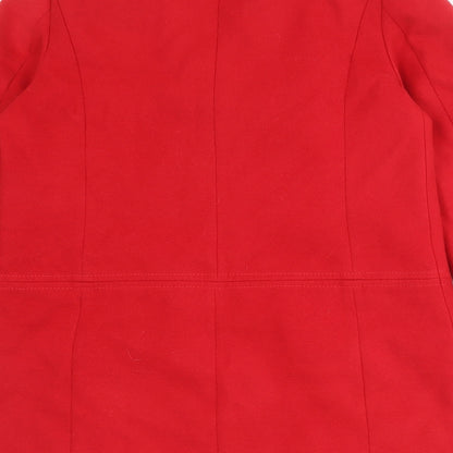 Womens UK Size 10 BHS Red Pea Coat