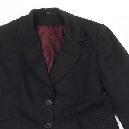 Womens UK Size 8 Evolution Regular Black Suit Jacket