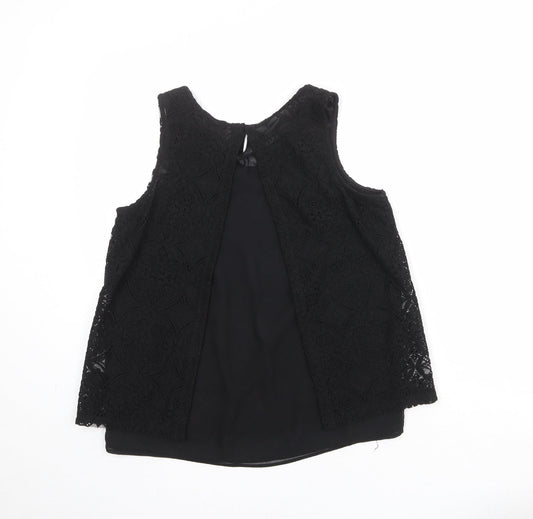 Womens UK Size 10 NEXT Black Basic Tank