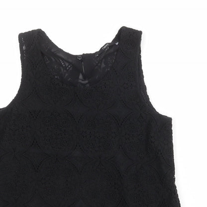 Womens UK Size 10 NEXT Black Basic Tank