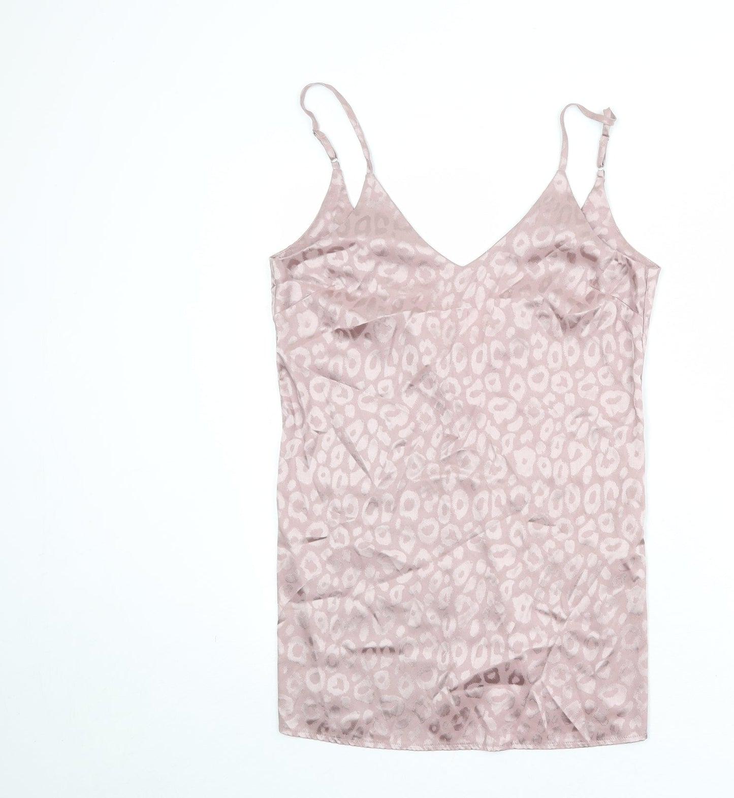 Womens UK Size 10 Missguided Pink Basic Tank