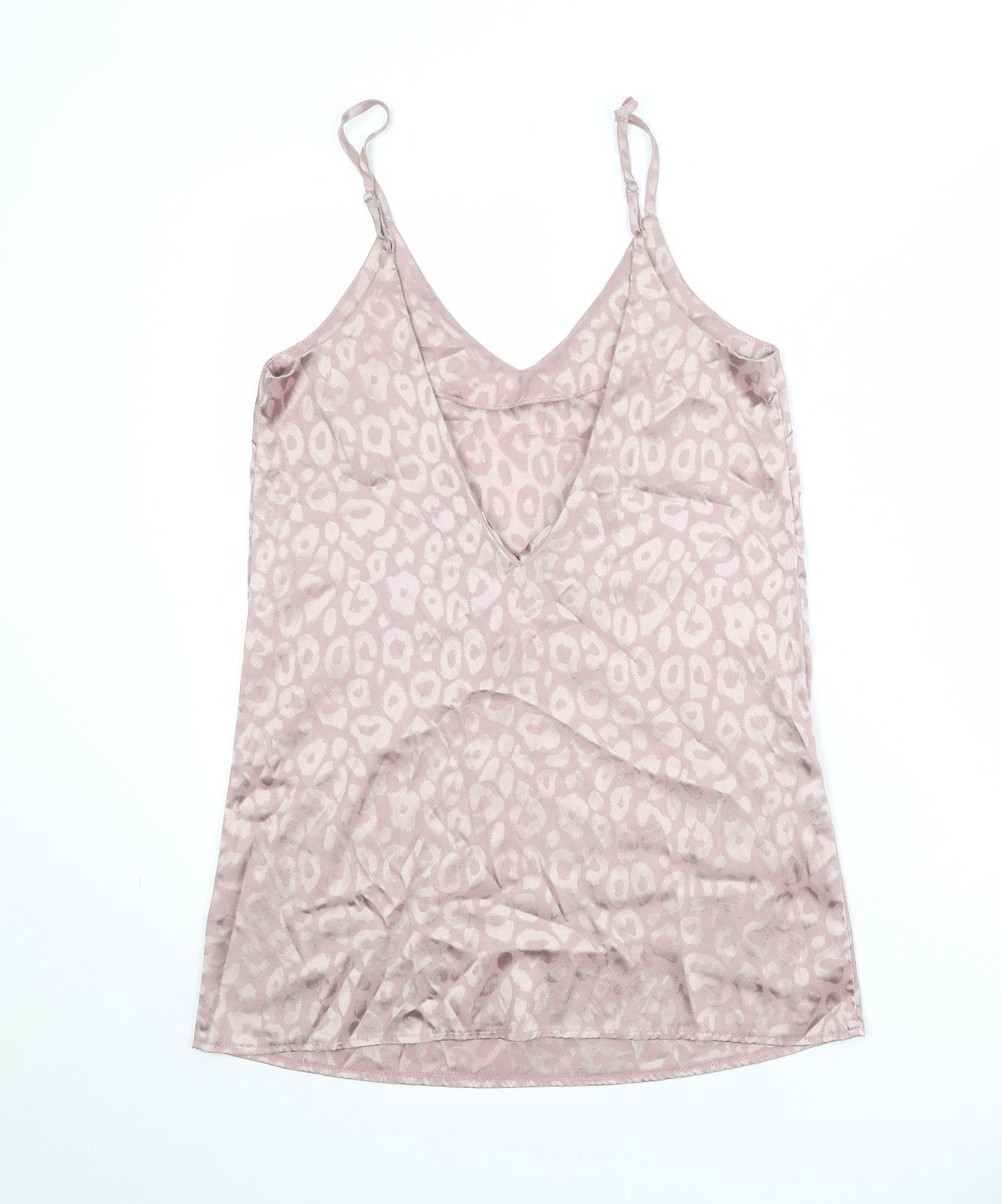 Womens UK Size 10 Missguided Pink Basic Tank