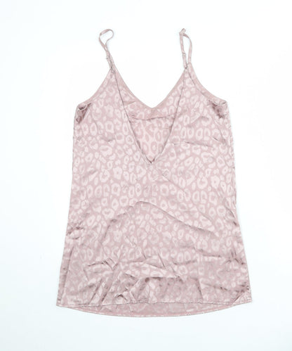 Womens UK Size 10 Missguided Pink Basic Tank