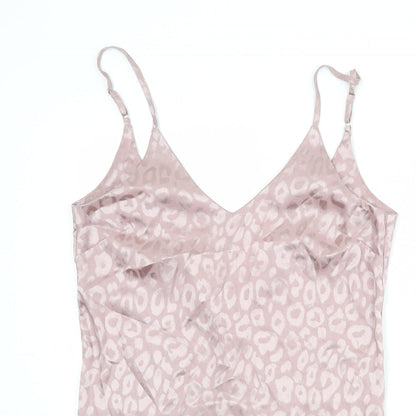 Womens UK Size 10 Missguided Pink Basic Tank