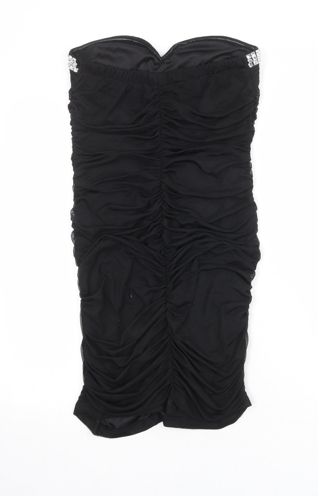 Cameo Rose Womens Black Polyester Bodycon Size 10 Sweetheart Pullover