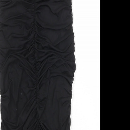 Cameo Rose Womens Black Polyester Bodycon Size 10 Sweetheart Pullover