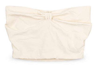 Womens UK Size M Zara Ivory Cropped Blouse