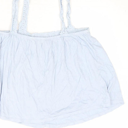 Womens UK Size 10 New Look Blue Basic Tank