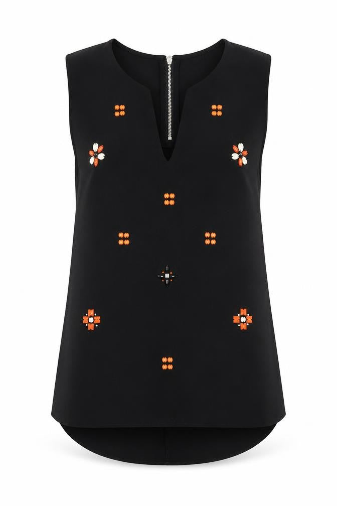 Womens UK Size 10 NEXT Black Basic Blouse