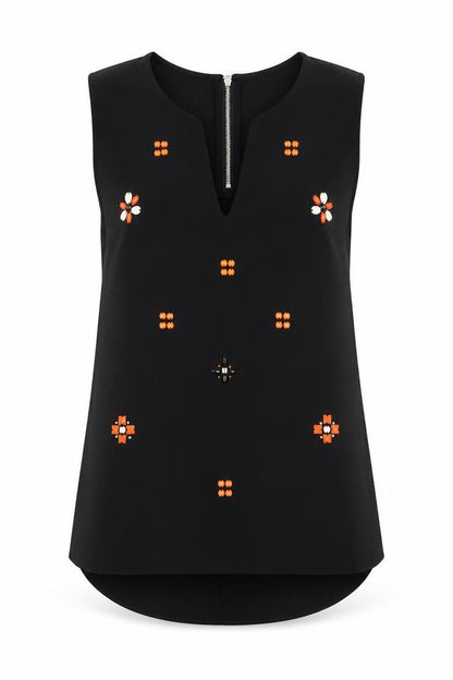 Womens UK Size 10 NEXT Black Basic Blouse