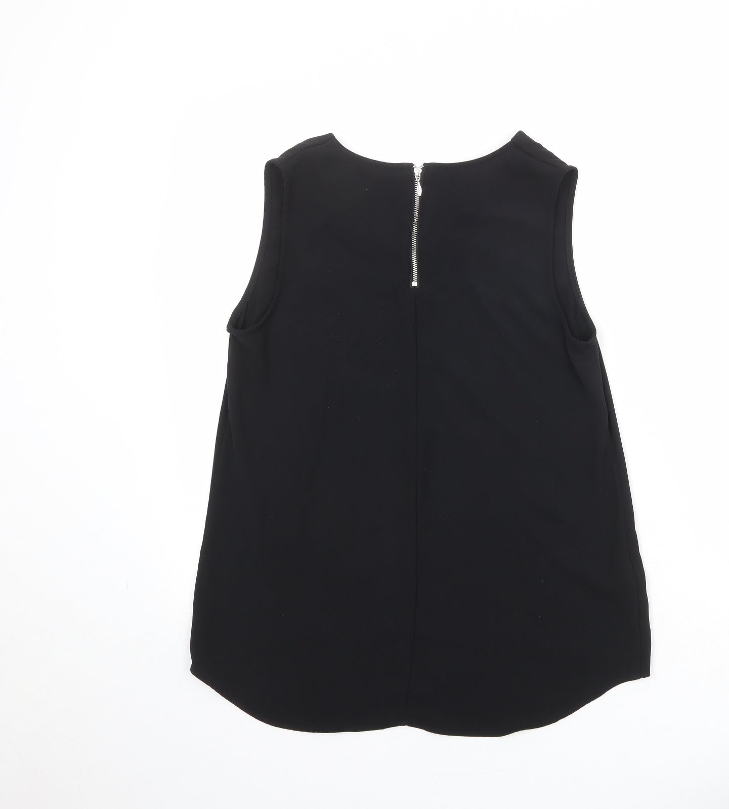 Womens UK Size 10 NEXT Black Basic Blouse