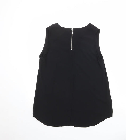 Womens UK Size 10 NEXT Black Basic Blouse