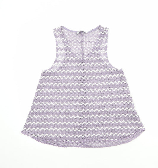 Womens UK Size 8 NEXT Purple Basic Tank