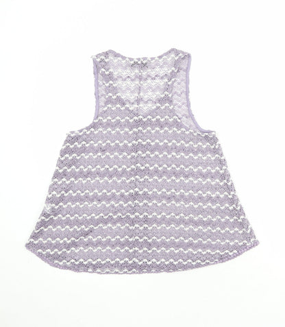 Womens UK Size 8 NEXT Purple Basic Tank