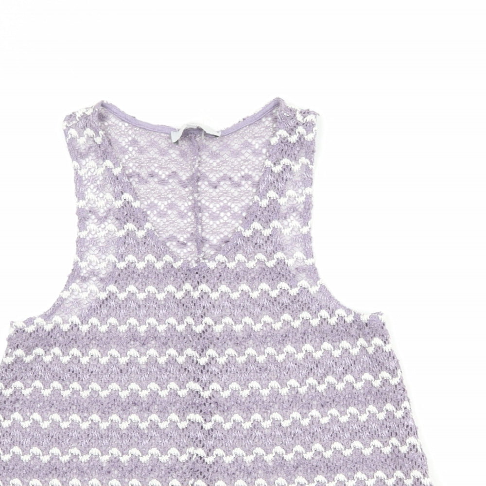 Womens UK Size 8 NEXT Purple Basic Tank