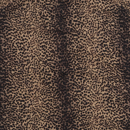 H&M Womens Brown Animal Print Viscose Trapeze & Swing Size 12 Mock Neck Button
