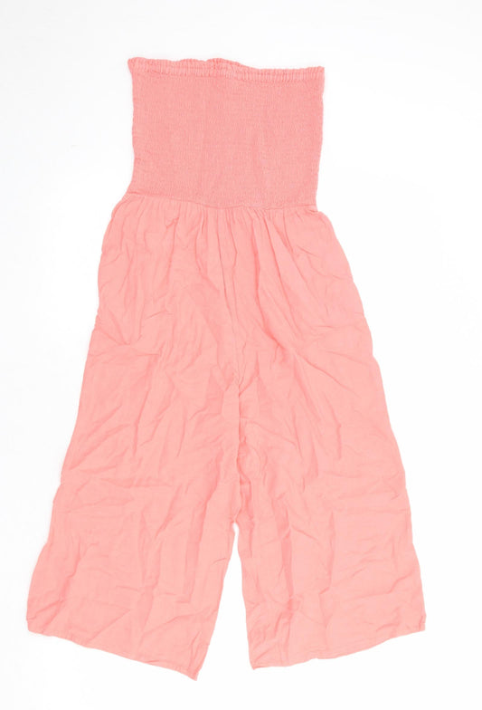 NEXT Womens Pink Polyester Jumpsuit One-Piece Size 6 Pullover - Strapless