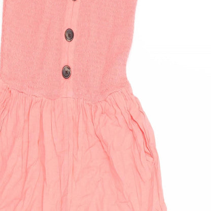 NEXT Womens Pink Polyester Jumpsuit One-Piece Size 6 Pullover - Strapless