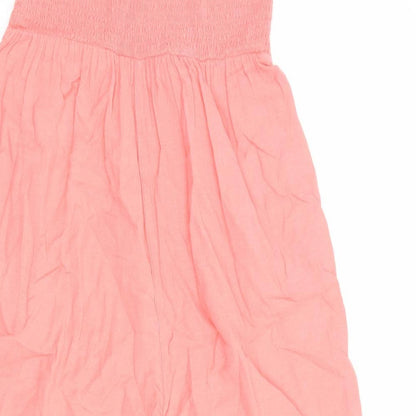 NEXT Womens Pink Polyester Jumpsuit One-Piece Size 6 Pullover - Strapless