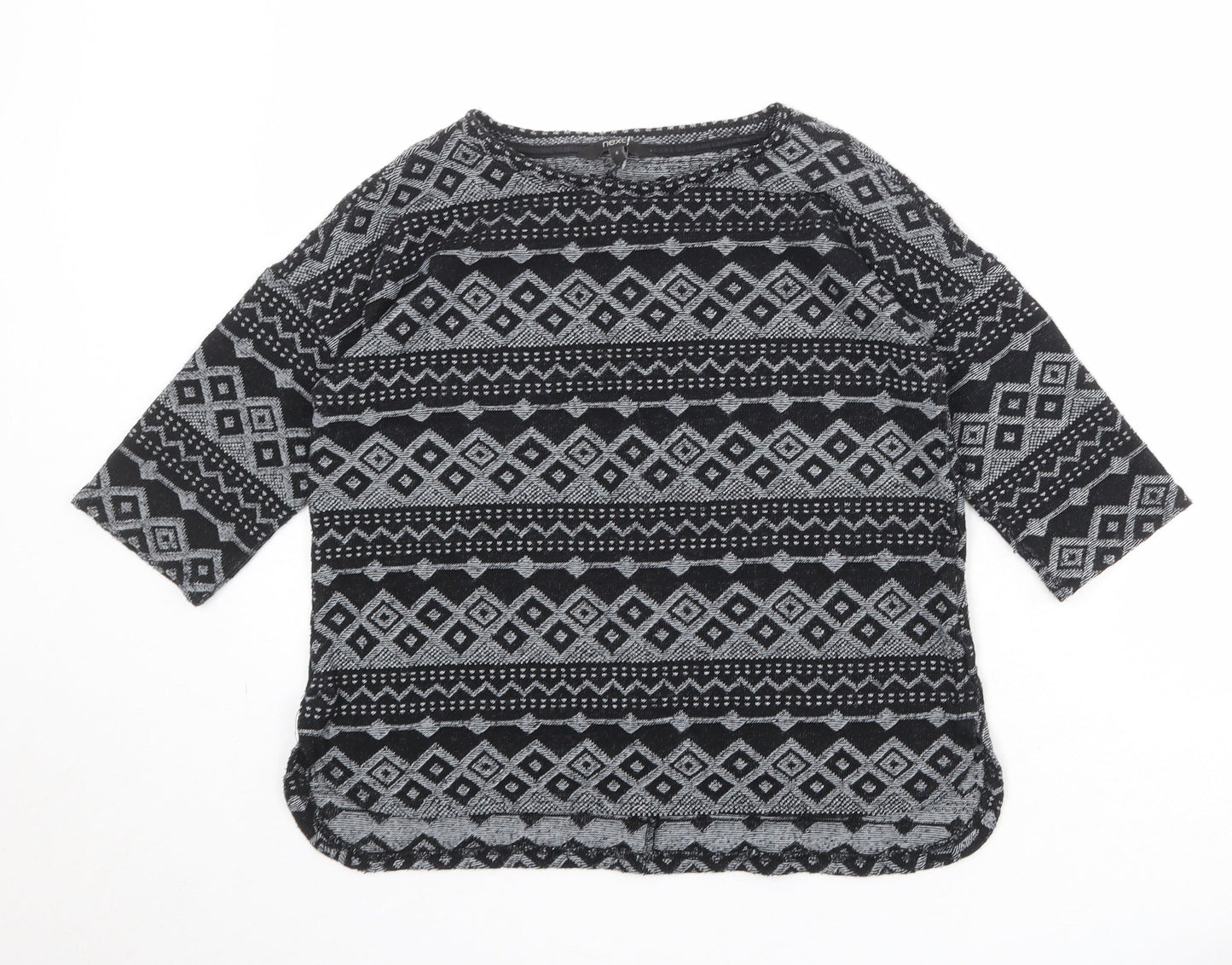 Womens UK Size 8 NEXT Black Pullover Jumper