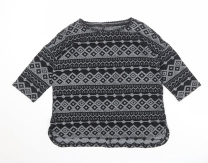 Womens UK Size 8 NEXT Black Pullover Jumper