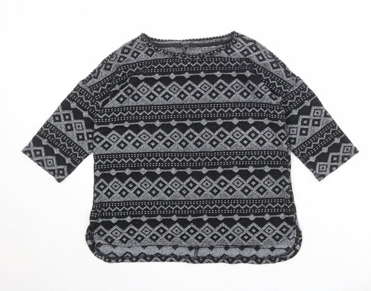 Womens UK Size 8 NEXT Black Pullover Jumper