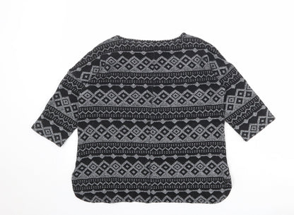 Womens UK Size 8 NEXT Black Pullover Jumper