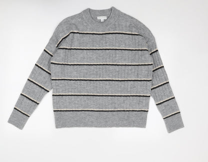 Womens UK Size 6 Warehouse Grey Pullover Jumper
