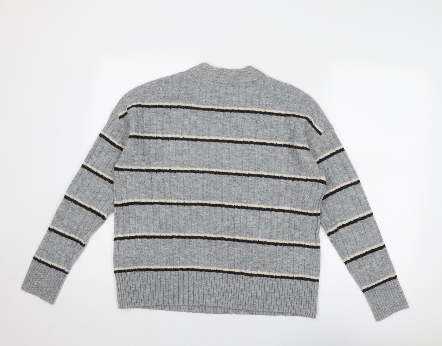 Womens UK Size 6 Warehouse Grey Pullover Jumper