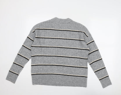 Womens UK Size 6 Warehouse Grey Pullover Jumper