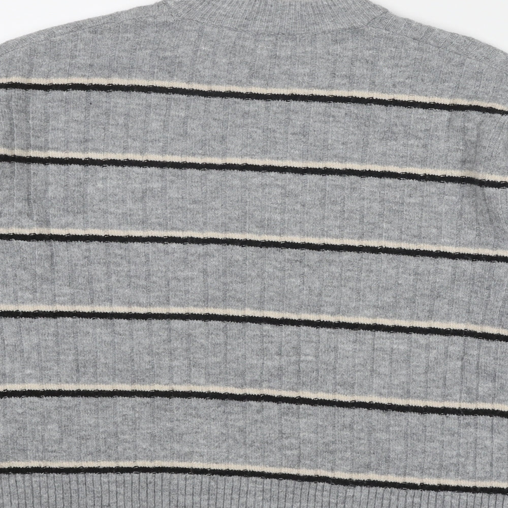 Womens UK Size 6 Warehouse Grey Pullover Jumper