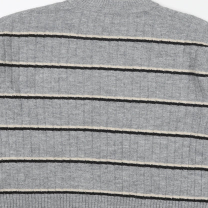 Womens UK Size 6 Warehouse Grey Pullover Jumper