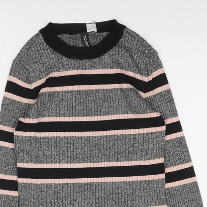 Womens UK Size M Divided by H&M Grey Pullover Jumper