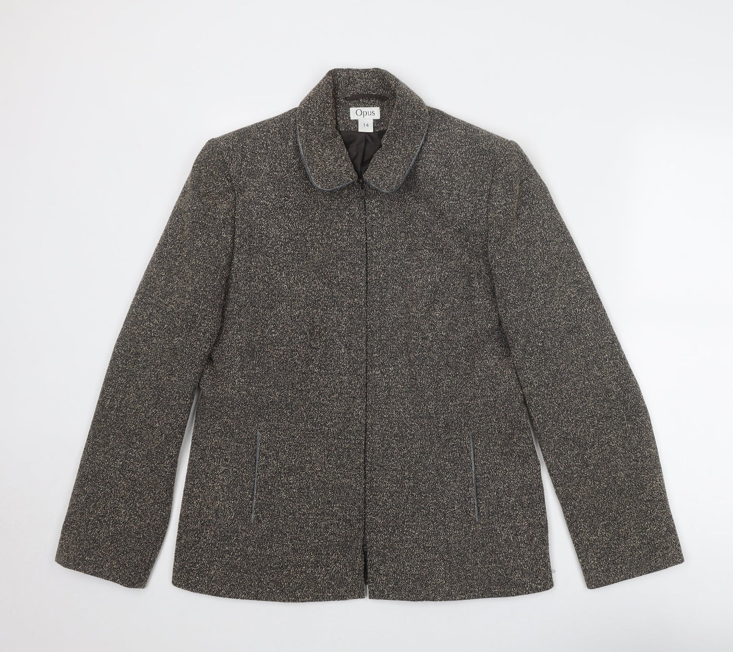 Womens UK Size 14 OPUS Brown Jacket