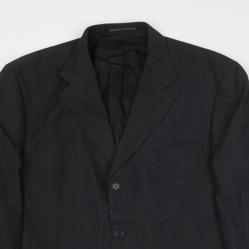 Mens UK Size 42 Marks and Spencer Regular Grey Suit Jacket